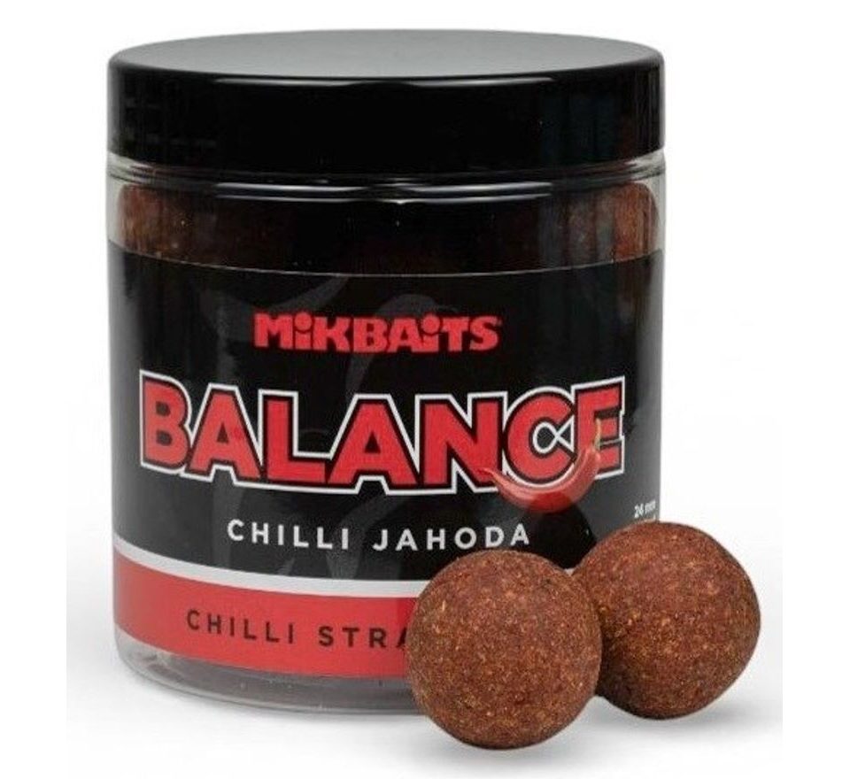 Mikbaits Boilies Chilli Chips Balance Chilli Jahoda 250ml