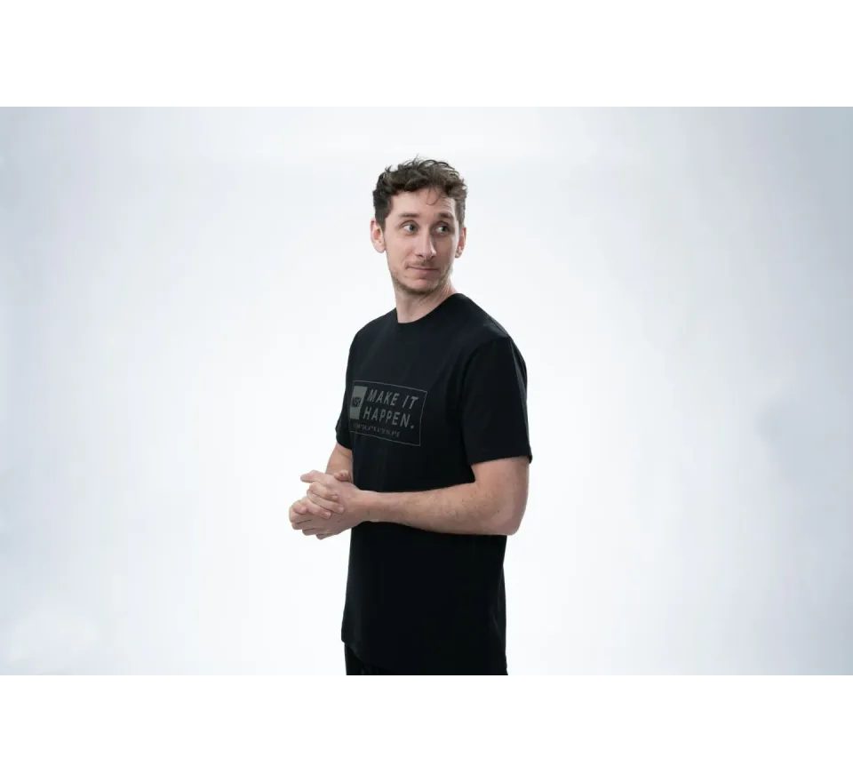 Nash Tričko Make It Happen Coordinates T Shirt Čierne