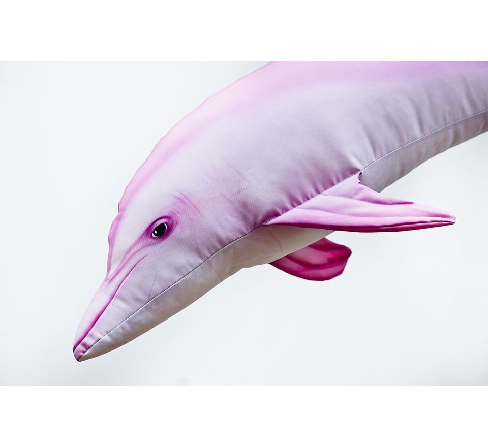 Gaby Polštář Delfín albín Růžový 125cm