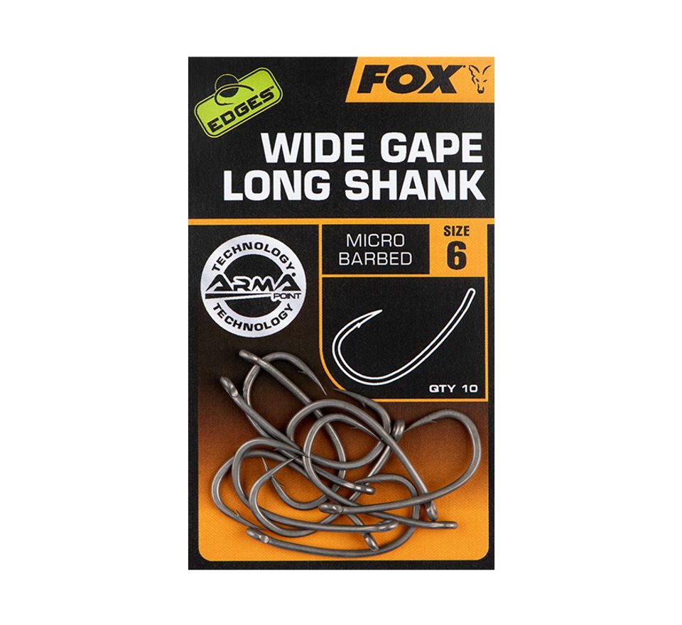 Fox Háčky Wide Gape Long Shank 10ks