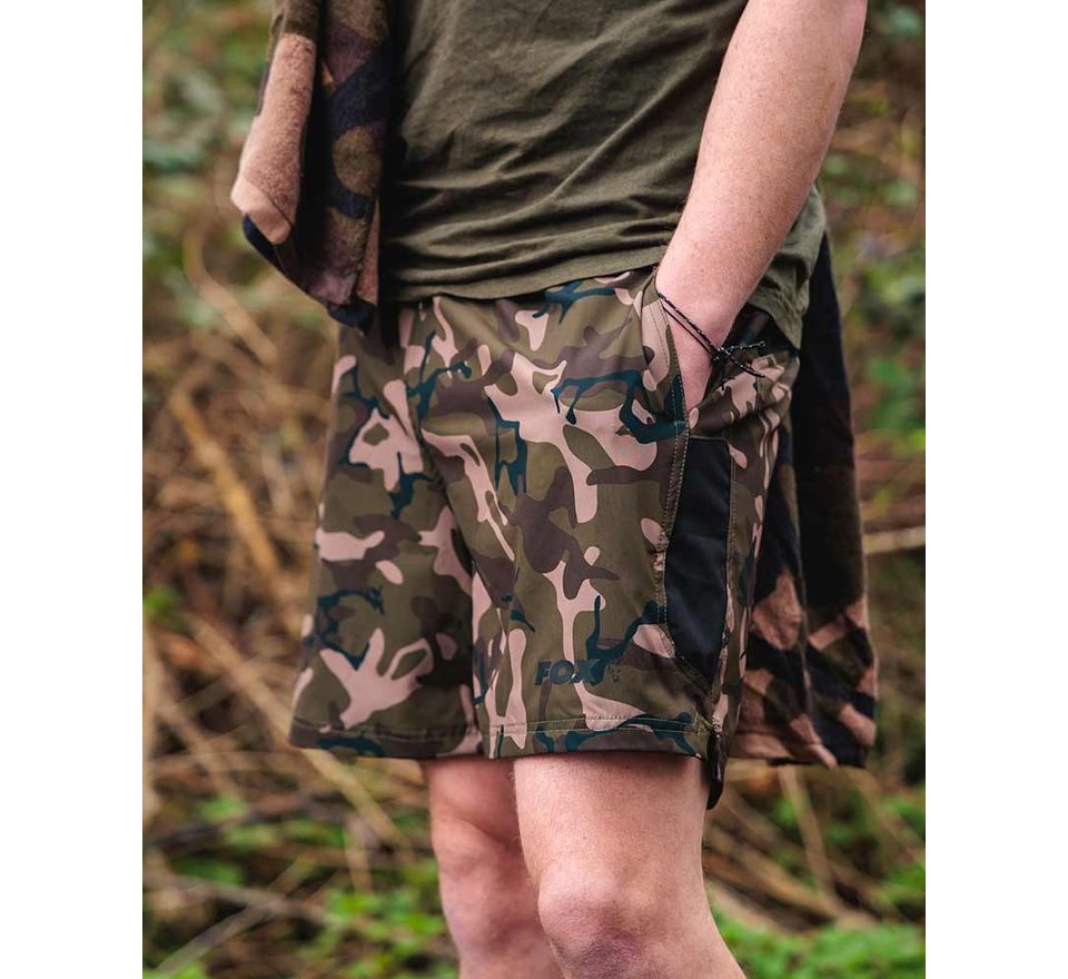 Fox Kúpacie šortky Black / Camo LW Swim Shorts