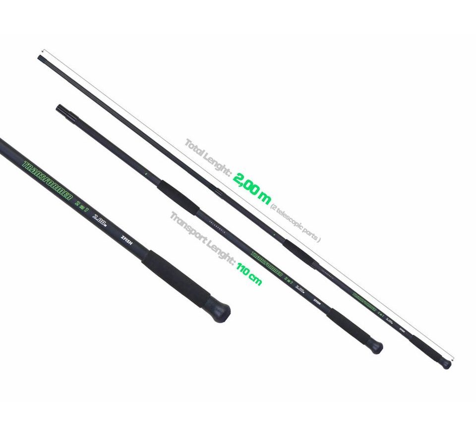 Zfish Podberáková tyč Transformer Landing Net Handle 2m