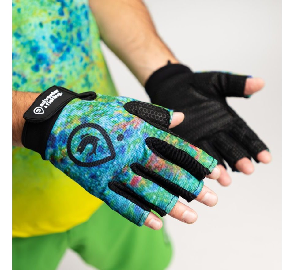 Adventer & fishing Rukavice pro chytání na moři Mahi Mahi s krátkými prsty