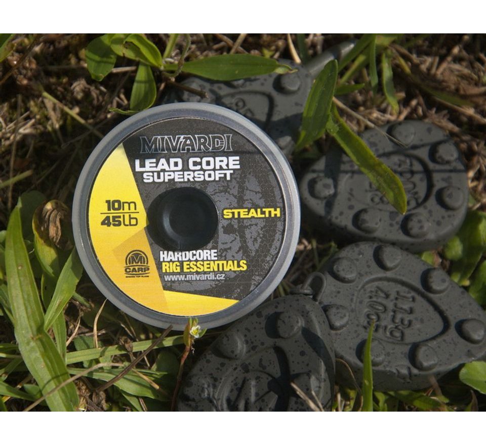 Mivardi Šňůrka Lead core SuperSoft - Stealth 45lb 10m