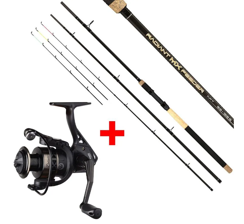 Giants Fishing Prut Radiant MX Feeder 3.3m 50-100g + Naviják Deluxe FD 3000