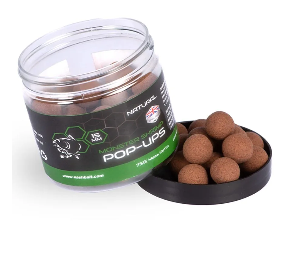 Nash Plovoucí Boilie Monster Shrimp Pop Ups 75g