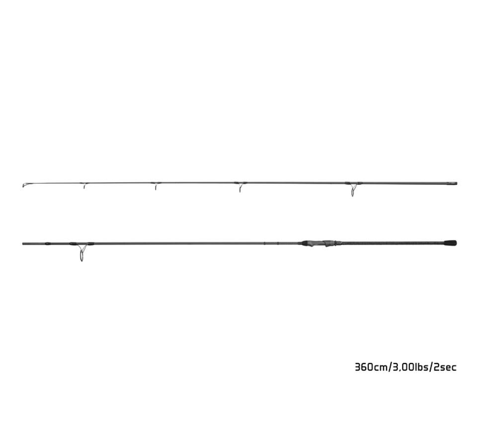Delphin Prút Opium BlacxCarp 3G TechnoCork 12ft 360cm 2,75lbs 2diel