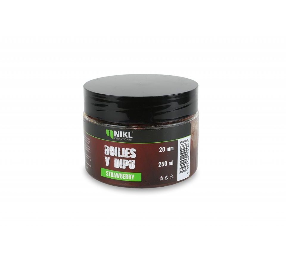 Nikl Boilies v dipu Strawberry 250g