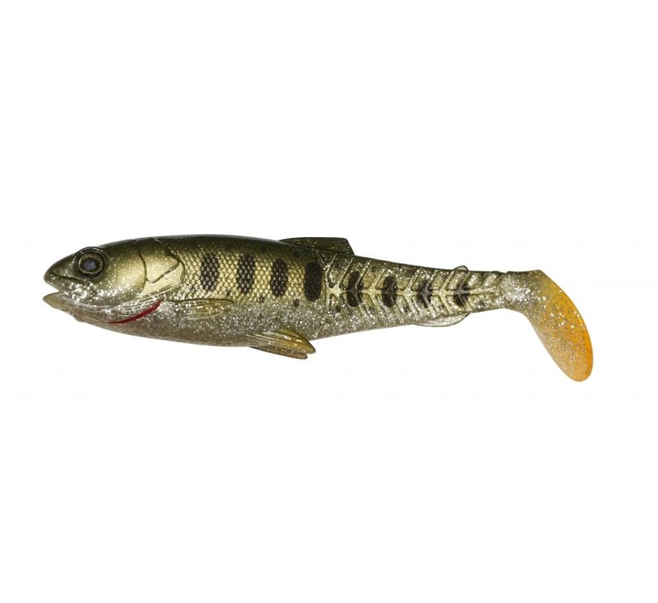 Savage Gear Gumová nástraha Craft Cannibal Paddletail Olive Silver Smolt