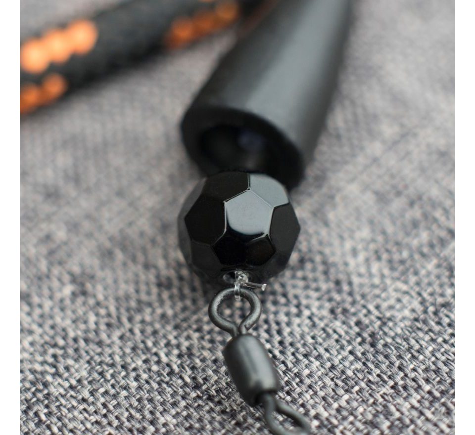 Zeck Sklenené koráliky Faceted Glass Beads Black