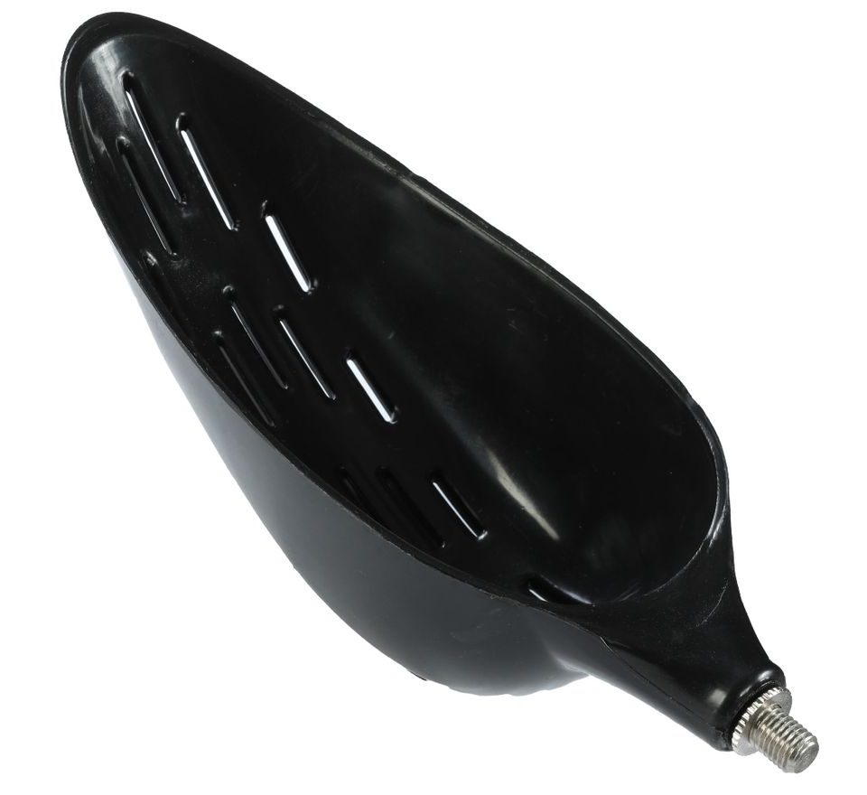 Giants Fishing Zakrmovací lopatka se závitem Baiting Spoon with holes Black 23cm
