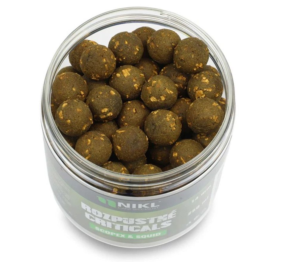 Nikl Rozpustné Criticals boilie Scopex & Squid 250ml