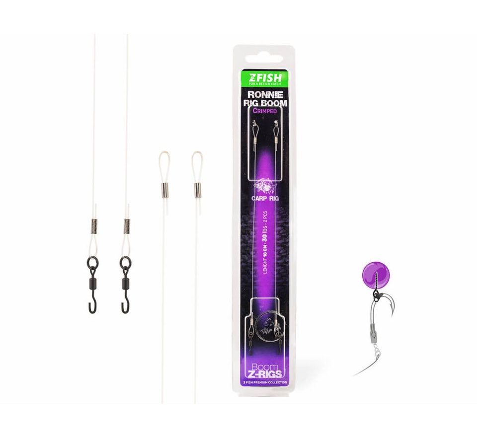 Zfish Krimpovaný Nadväzec Ronnie Rig Boom 18cm 30lbs