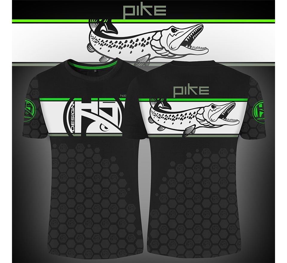 Hotspot Design Tričko Linear Šťuka