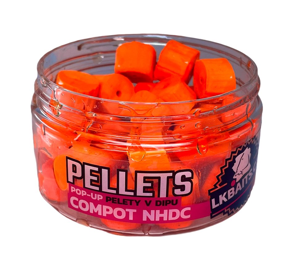 LK Baits Pelety v dipu Compot NHDC 60g