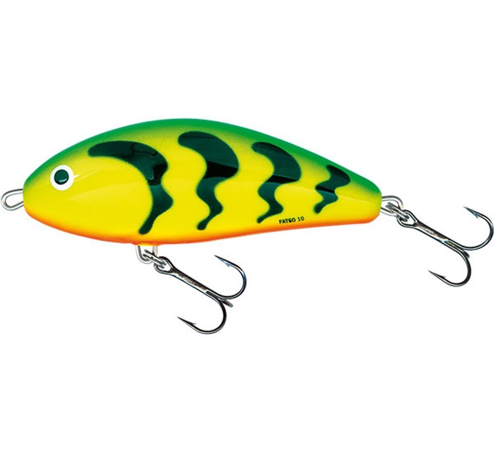 Salmo Wobler Fatso Sinking Green Tiger