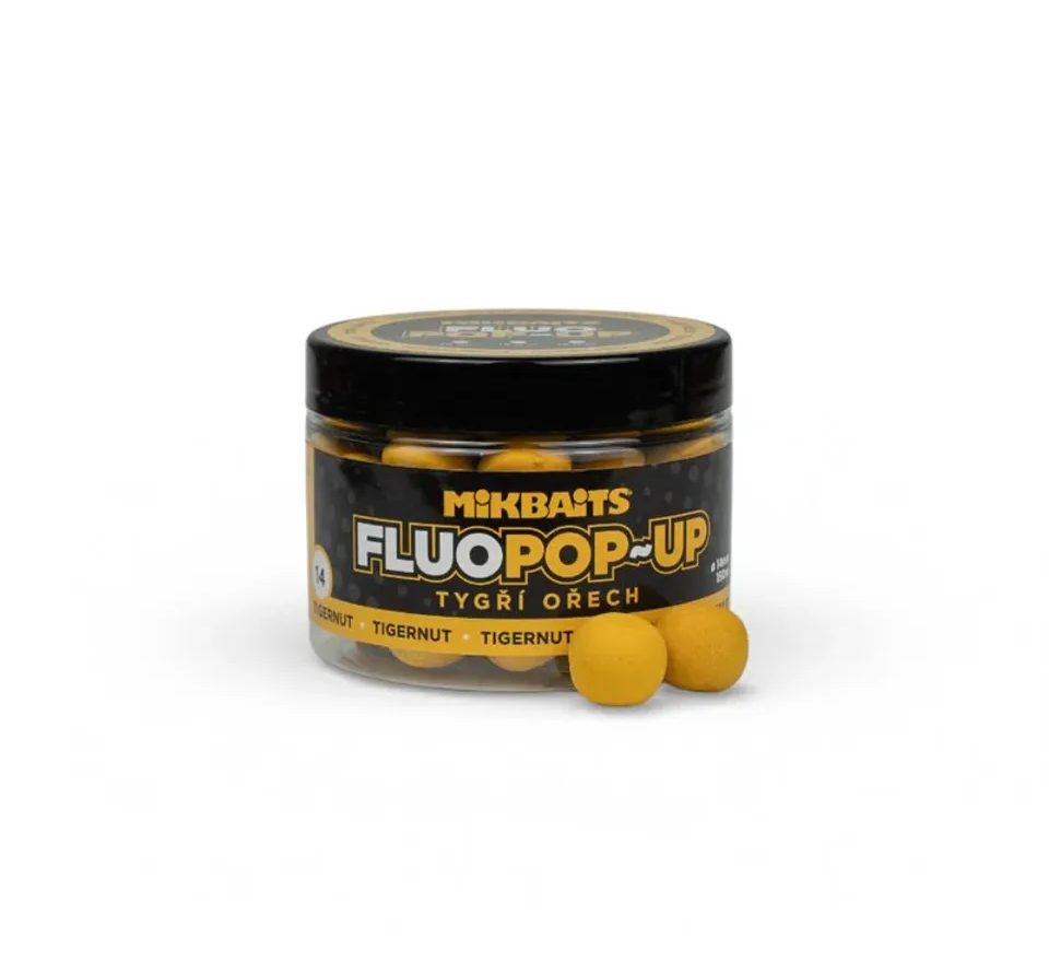 Mikbaits Plávajúce fluo boilie Tigrie oriešky 150ml