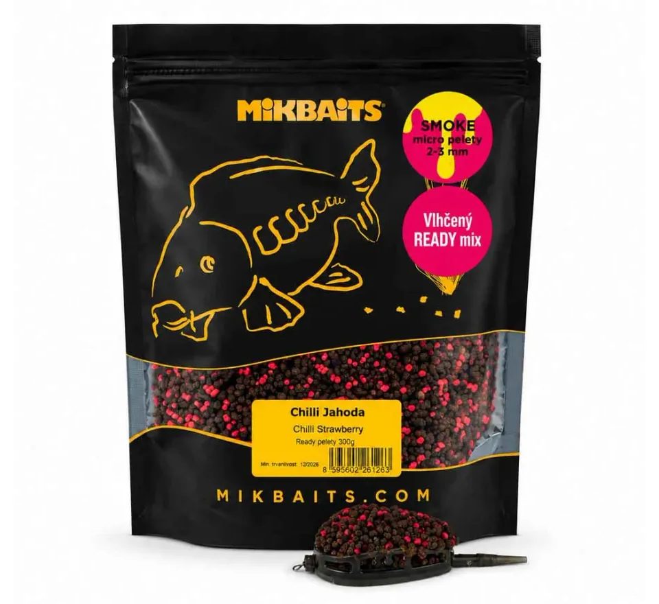 Mikbaits Vlhčené pelety Smoke Ready 2-3mm 300g