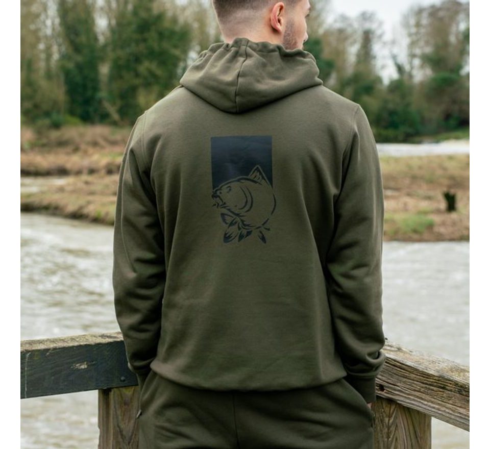 Nash Mikina Make It Happen Hoody Fish Logo Green