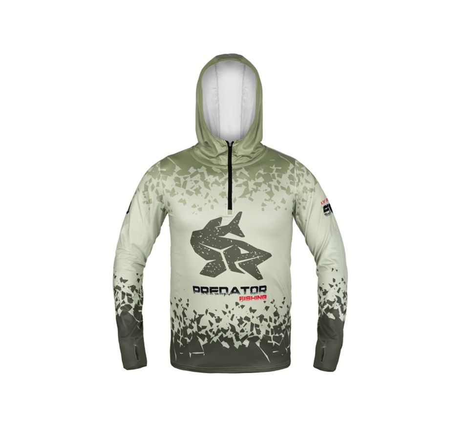 Delphin Tričko s kapucí UV Armor 50+ Predator