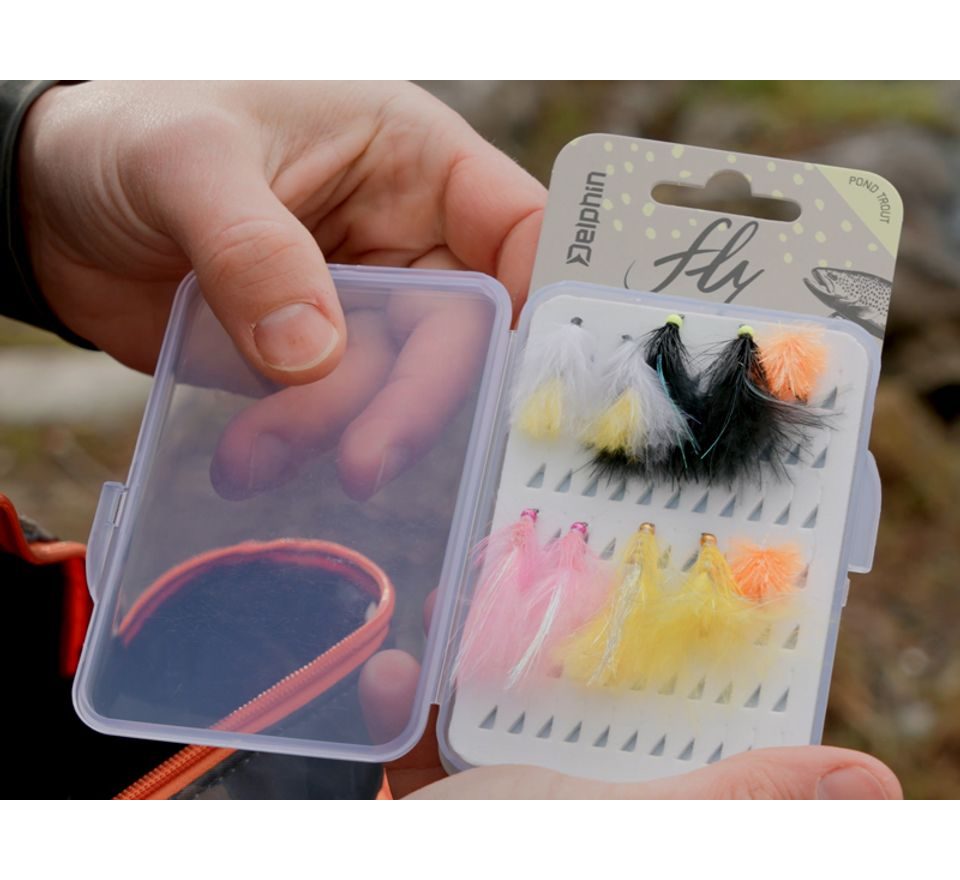 Delphin Sada umělých mušek Fly Pond trout 10ks