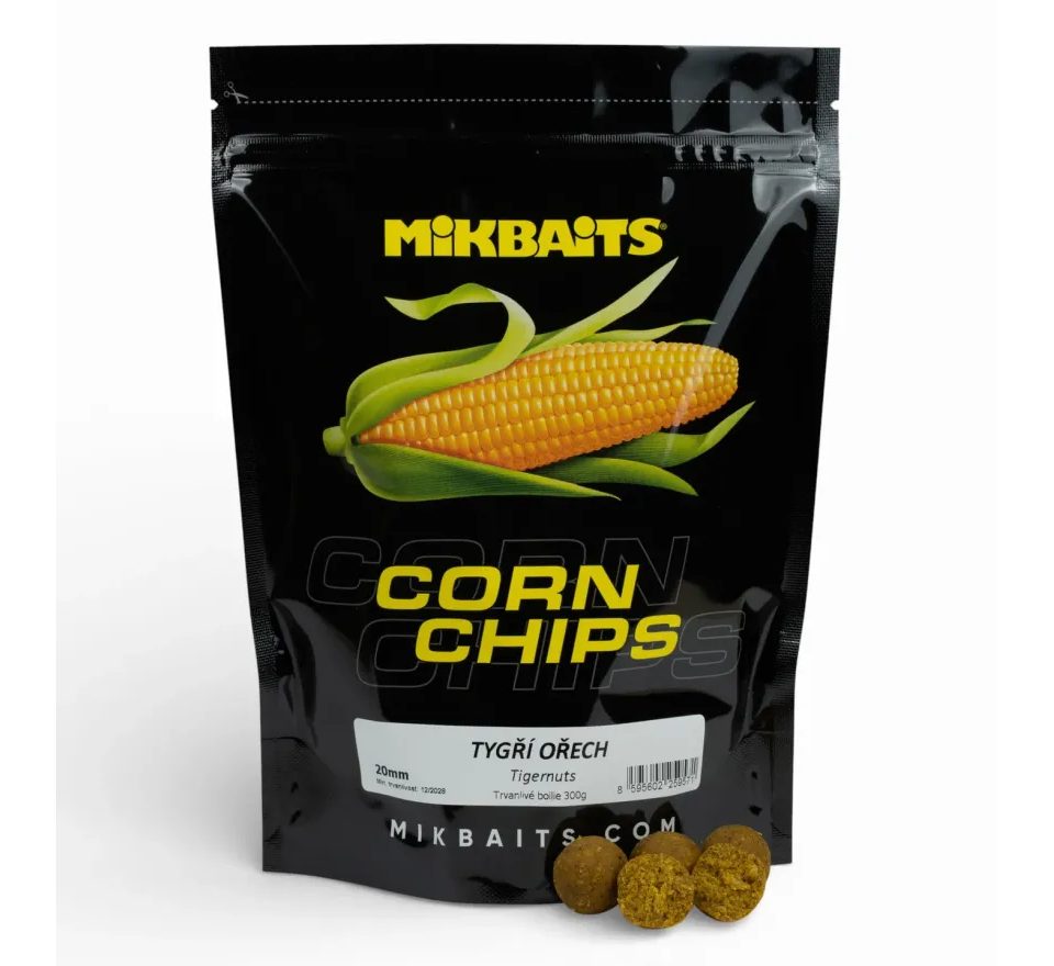 Mikbaits Boilies Corn Chips Tygří ořech