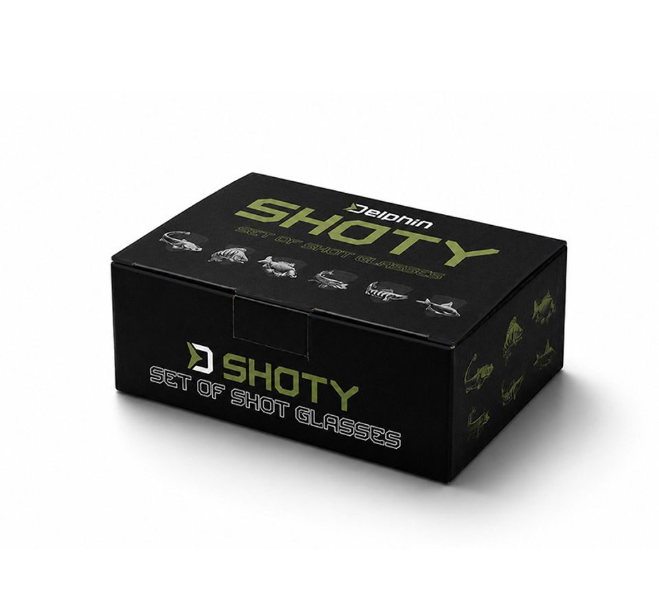 Delphin Set sklenených pohárov Shoty 6v1