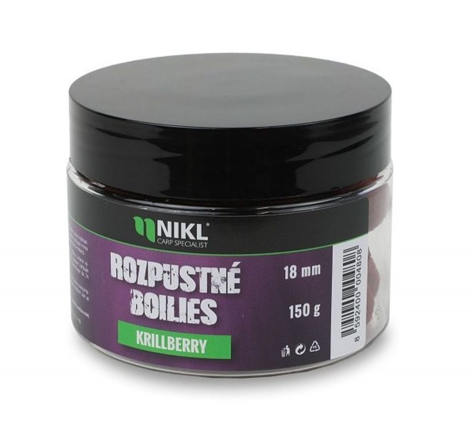 Nikl Rozpustné boilies Krill Berry 150g