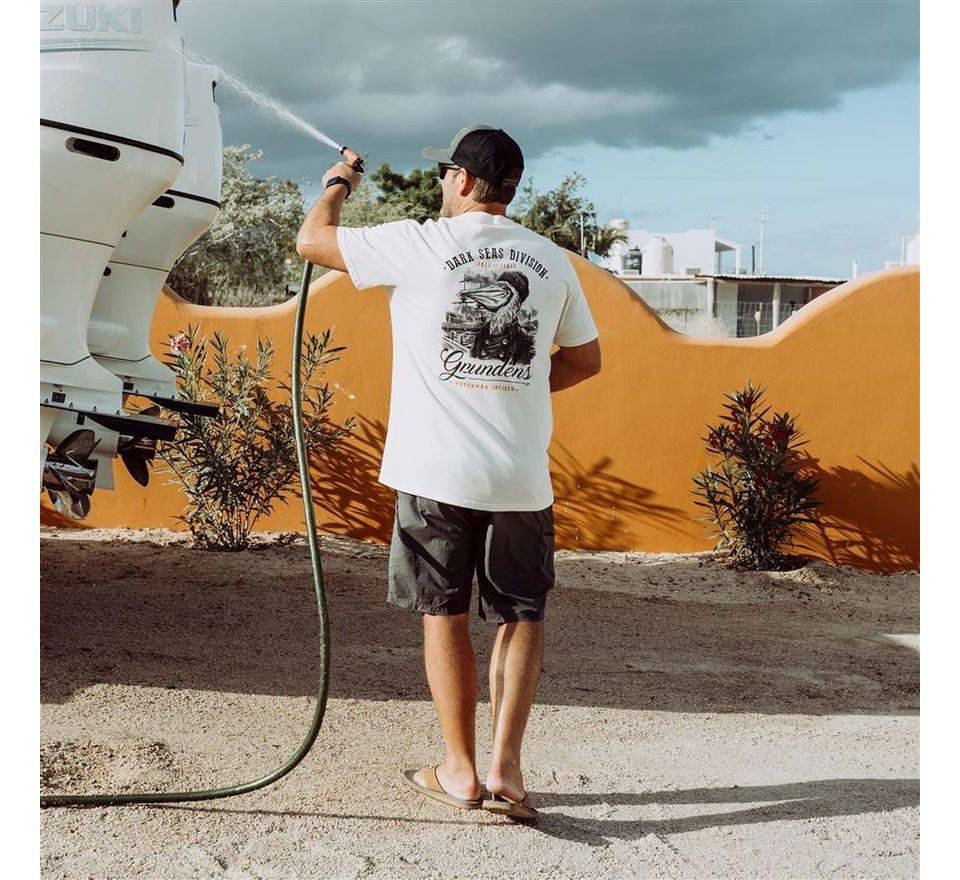 Grundéns Triko Dark Seas X Grundens Portsmith SS T-Shirt Natural