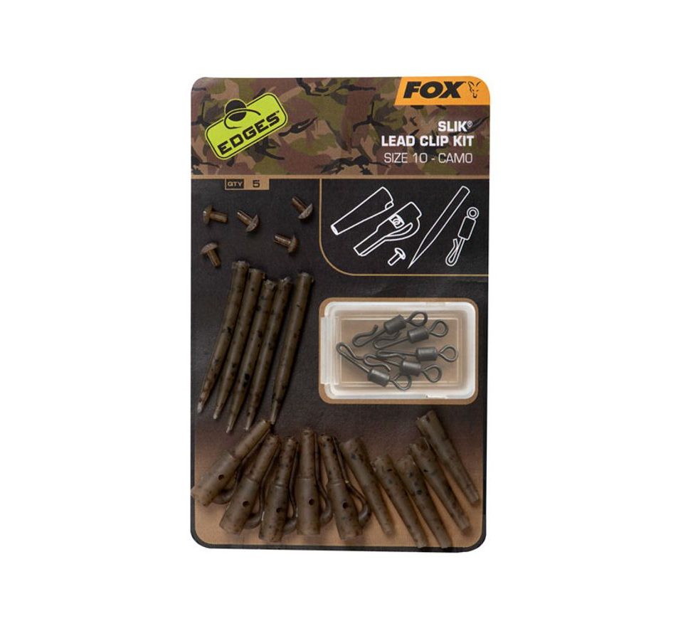 Fox Závěs na olovo Edges Camo Slik Lead Clip Kit vel.10 5ks