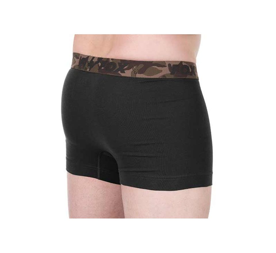 Fox Trenky Boxer Shorts Khaki/Čierne 2ks