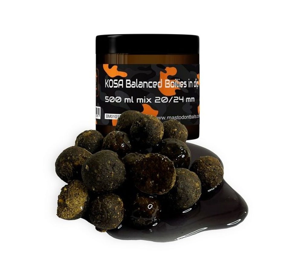 Mastodont Baits Boilies Balanced Boilies in dip mix 20/24mm 500ml