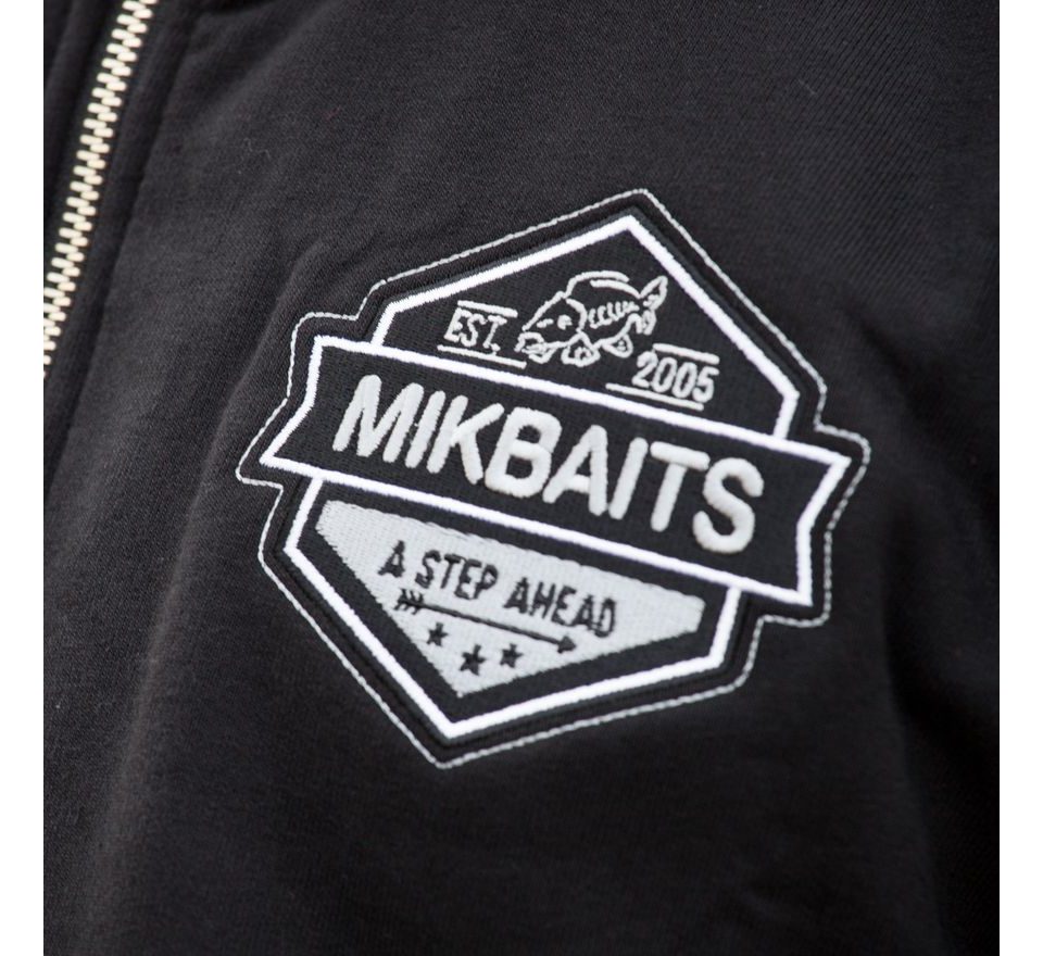 Mikbaits Mikina fans team so zipsom čierna