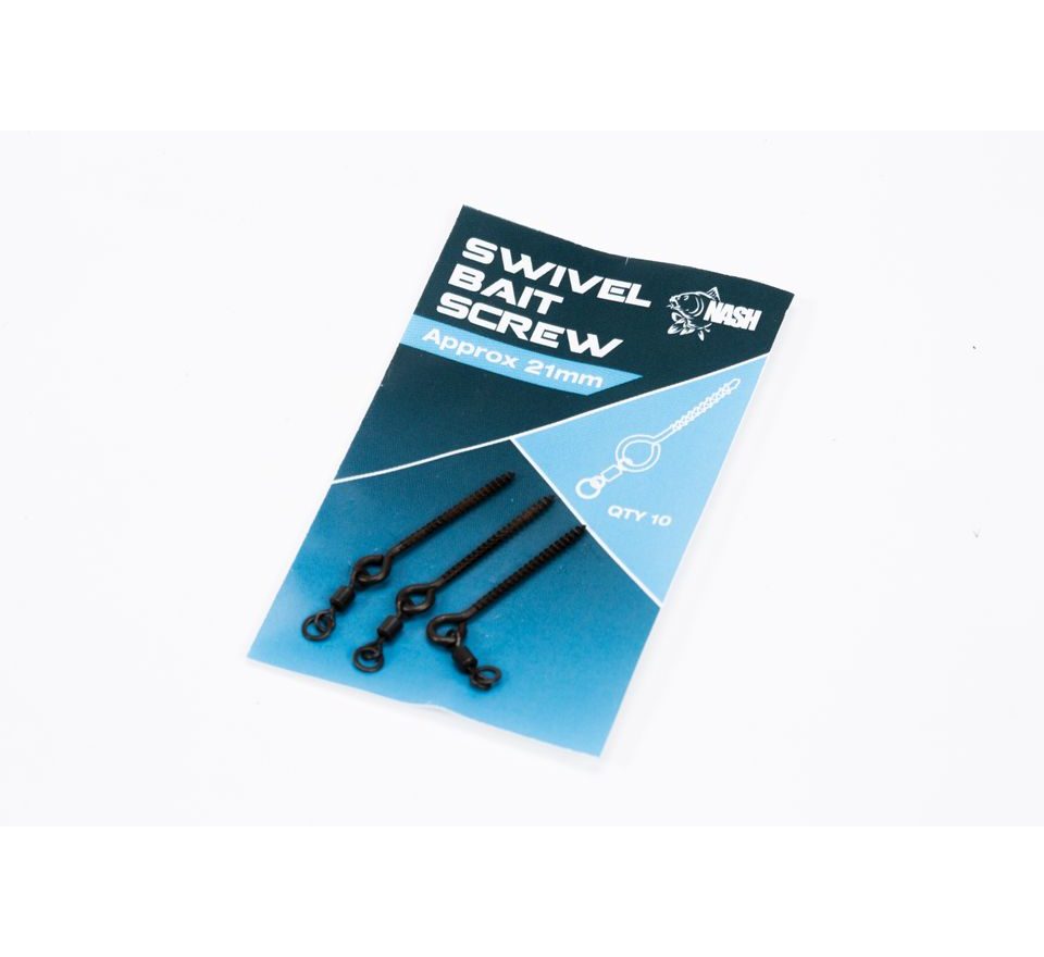 Nash Kolíček s mikroobratlíkem Swivel Bait Screw 10ks