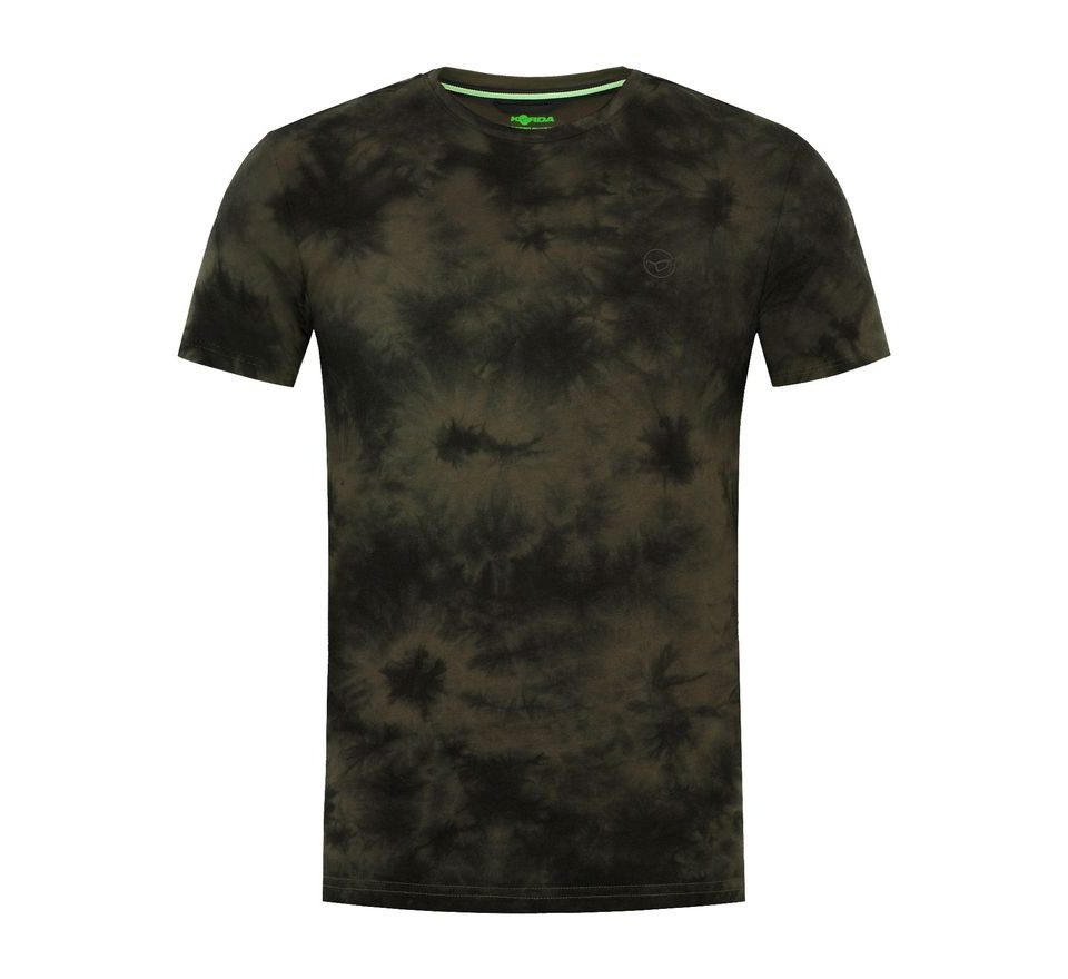 Korda Tričko Tie Dye Tee Tmavo Olivové
