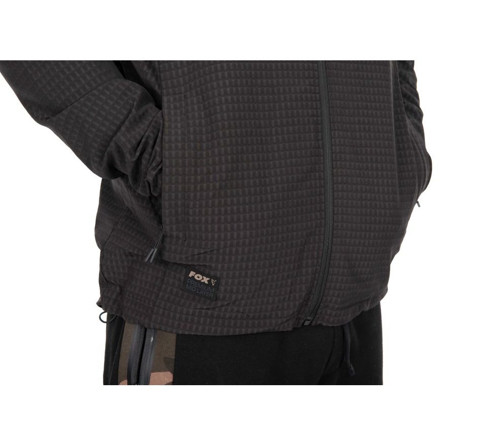 Fox Bunda Black Premium Mid Layer Jacket