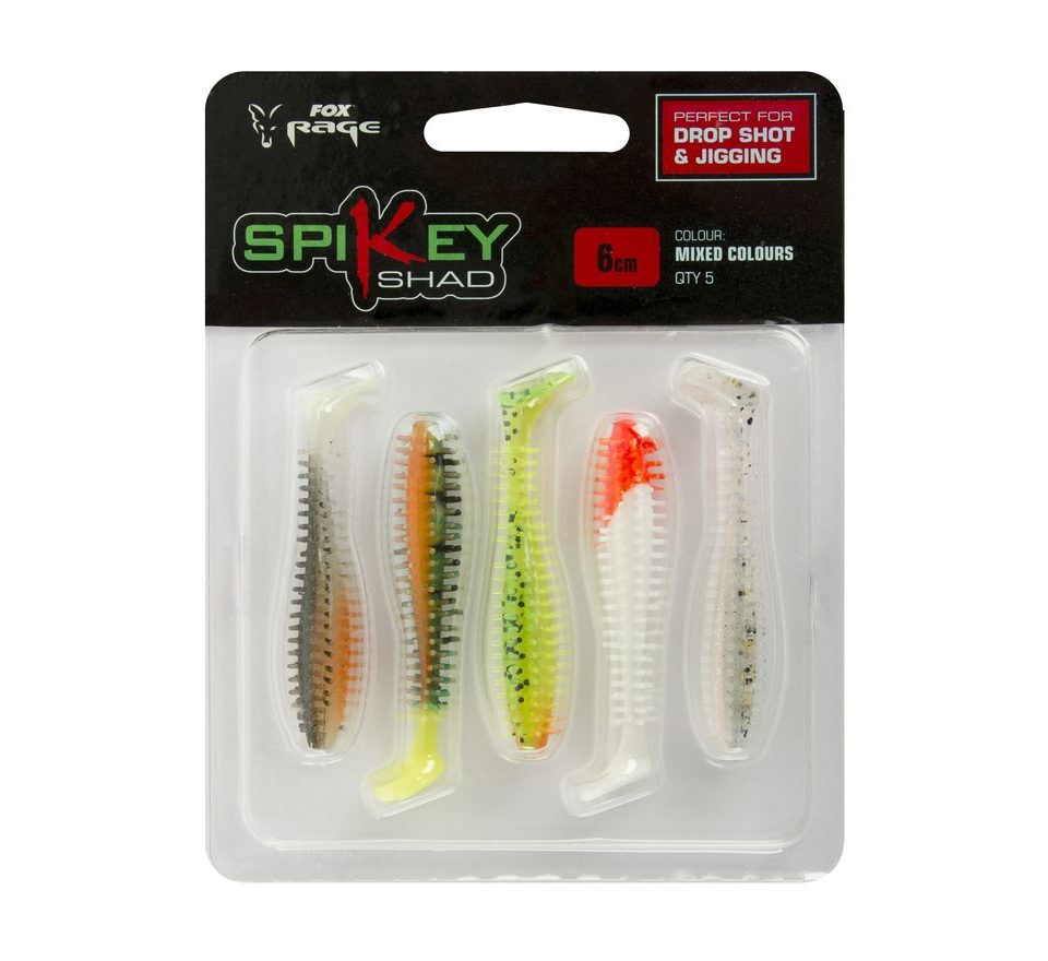 Fox Rage Gumová Nástraha Spikey Shads Mixed Colour 5ks