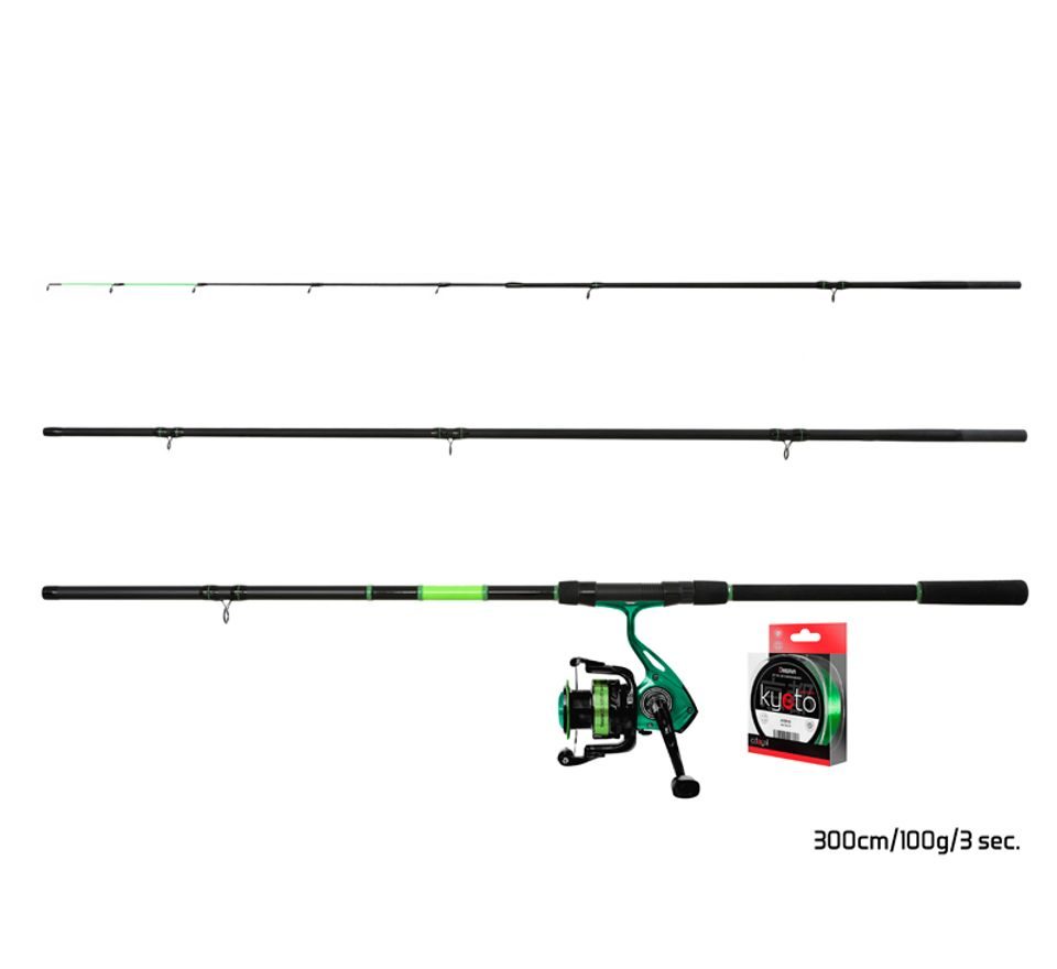 Delphin Feederový set GreenFeed 300cm 100g + 3T + 0,261mm