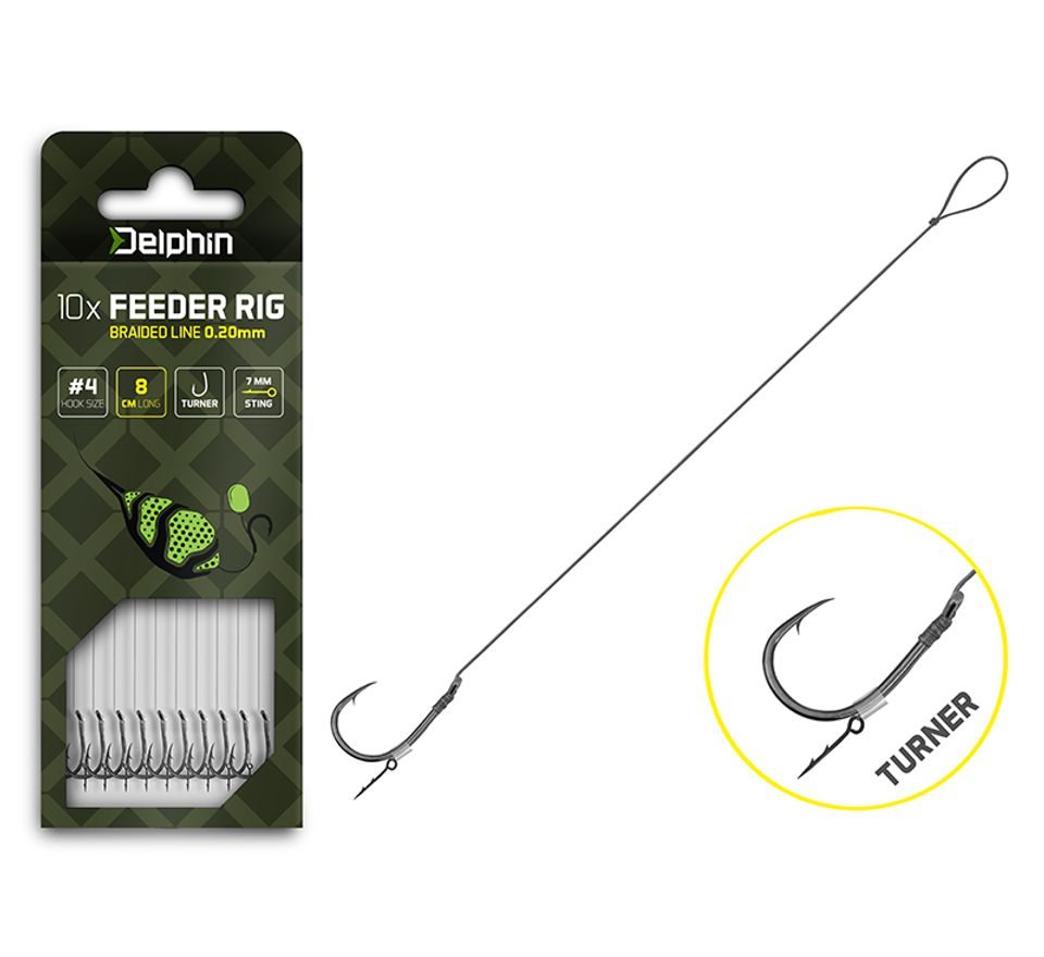 Delphin Feederový návazec Braided Sting - Turner 10ks