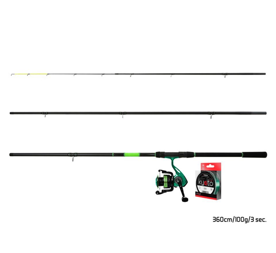 Delphin Feederový set GreenFeed 360cm 100g + 4T + 0,261mm