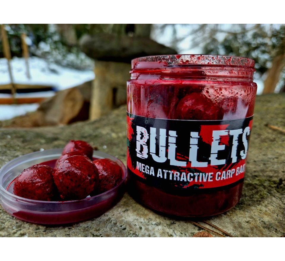 G.B.U. Boilies v dipu Bullets Strawberry Punk 200g