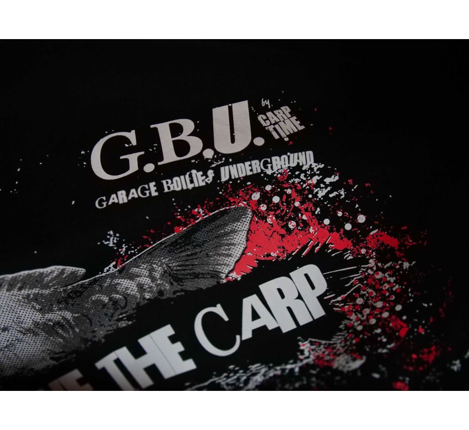 G.B.U. Tričko God Save The Carp černé