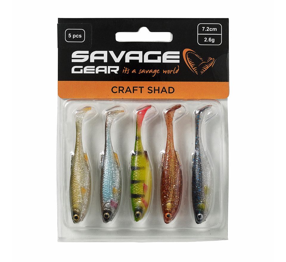 Savage Gear Gumová nástraha Craft Shad Clear Water Mix 5ks