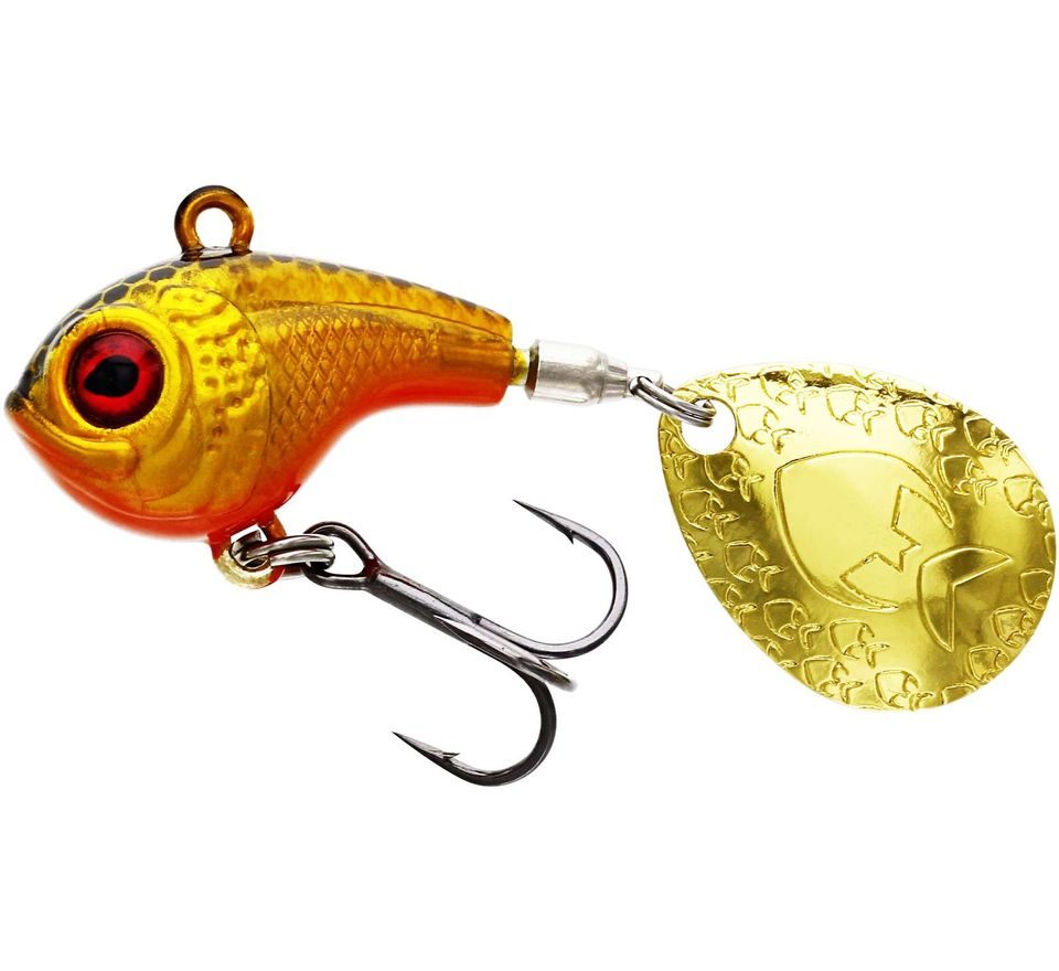 Westin Třpytka DropBite Spin Tail Jig Gold Rush