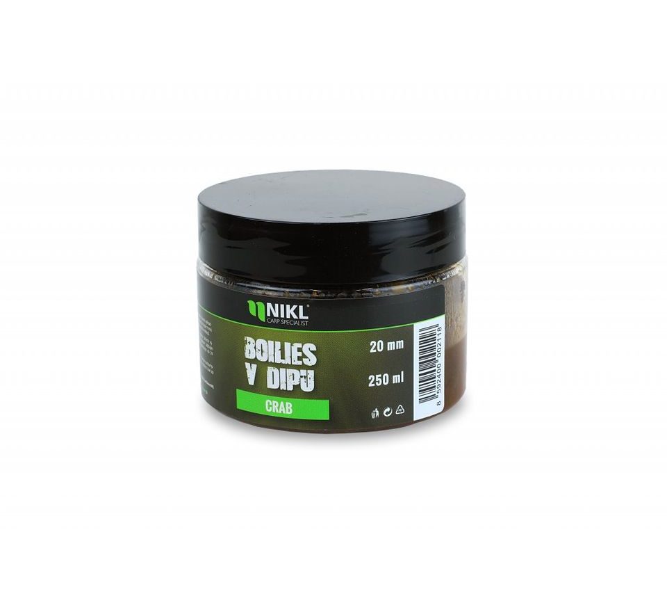 Nikl Boilies v dipu Crab 250g