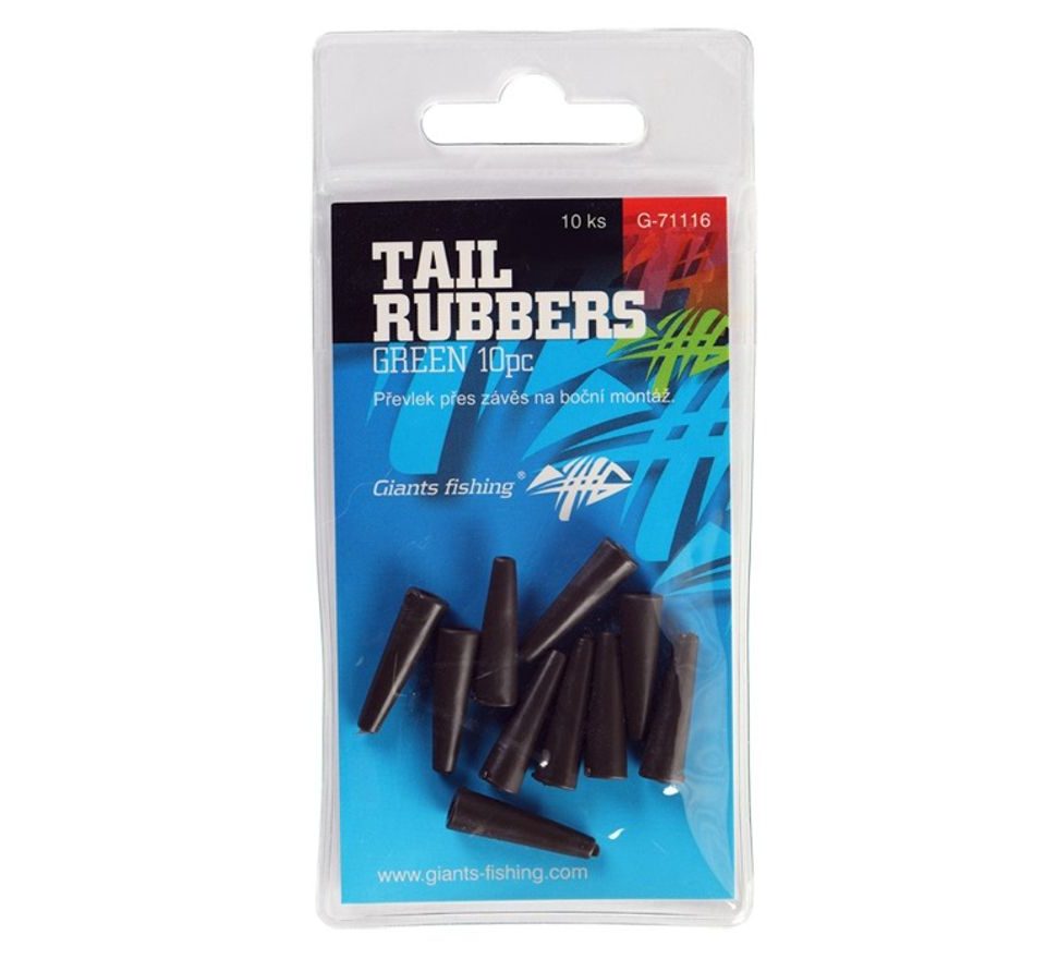 Giants Fishing Převlek na závěsku Tail Rubbers Green 20mm 10ks