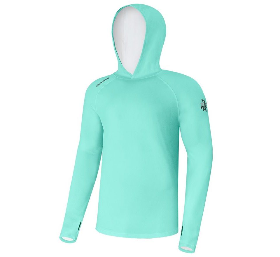 Giants fishing Funkčné tričko s dlhým rukávom UV50+ Hoodie Blue