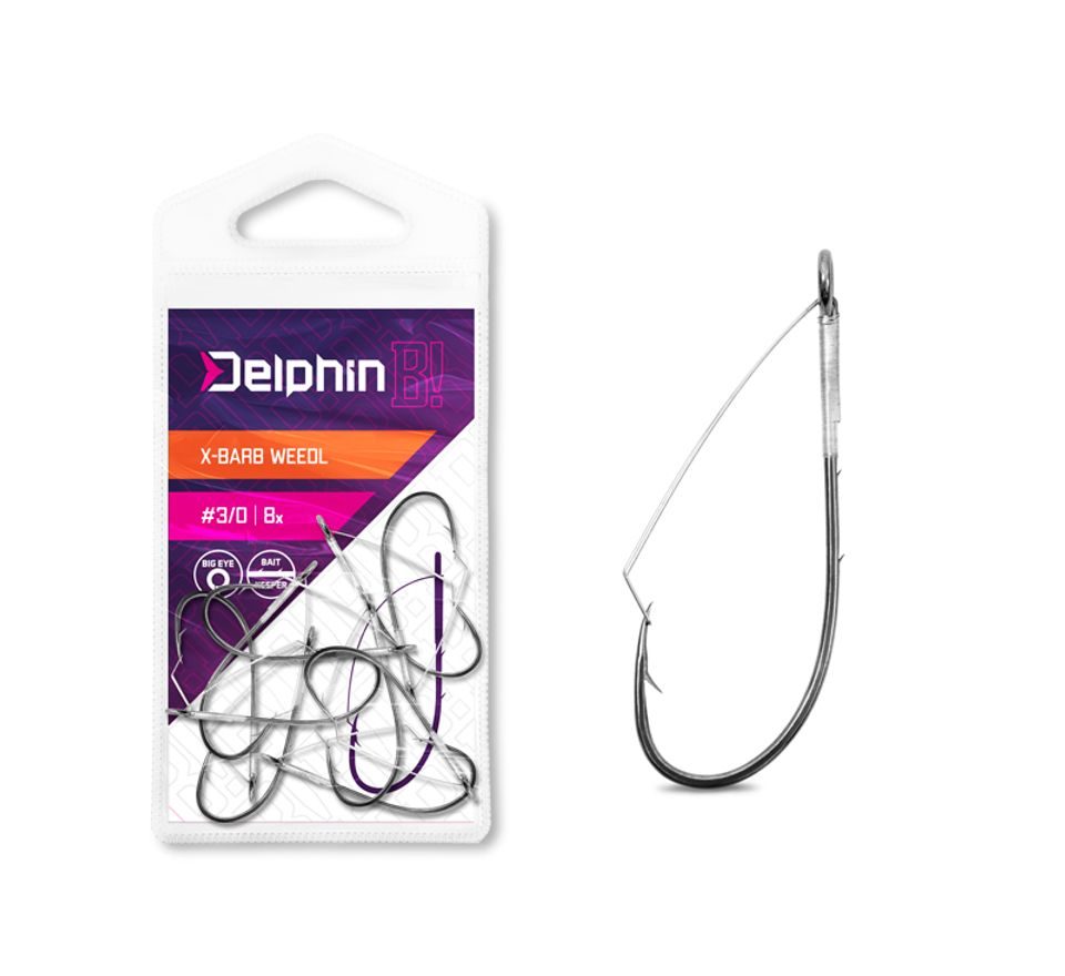 Delphin Háčik na čeburašku B! X-Barb Weedl 8ks
