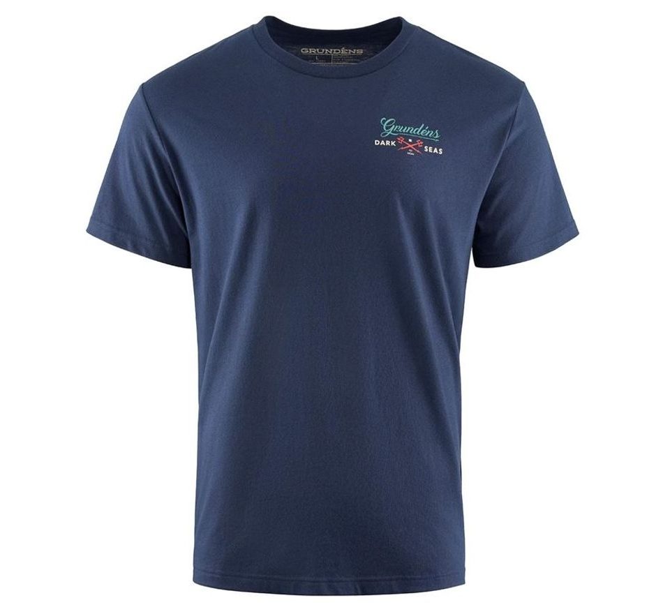 Grundéns Triko Dark Seas X Grundens Watchman SS T-Shirt Dark Navy