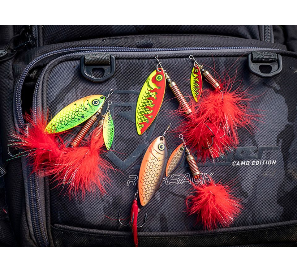 Fox Rage Blyskáč Spinner UV Hot Perch